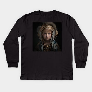 Living Dolls of Ambiguous Royal Descent Kids Long Sleeve T-Shirt